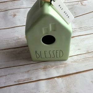Rae Dunn Blessed Birdhouse money bank